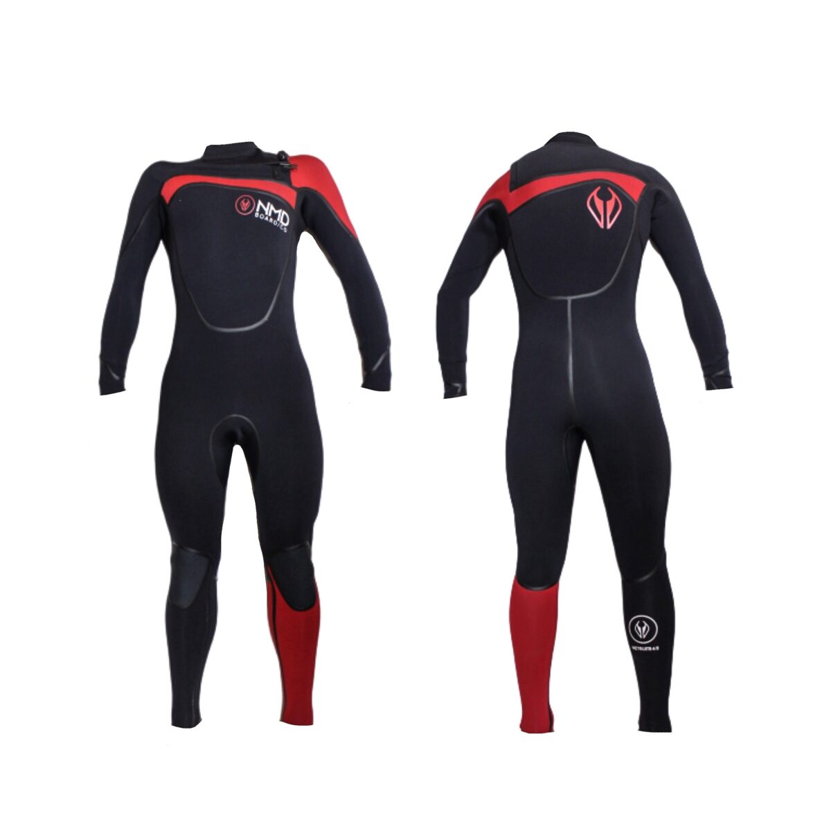 Traje Neopreno NMD Black - Red 4/3 mm