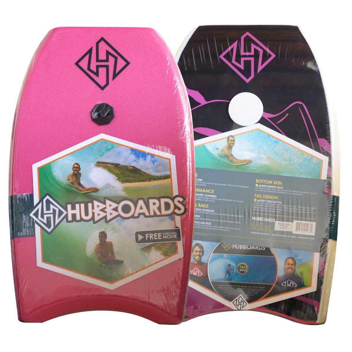 Bodyboard  EPS HUBB LITE Pink-Black 21