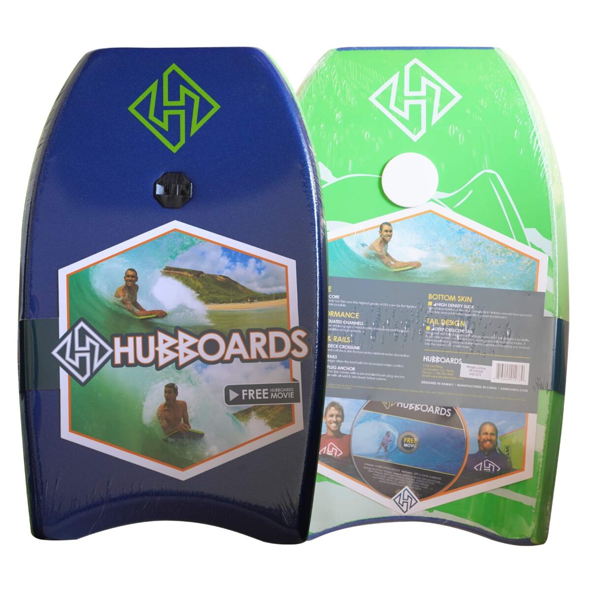 Bodyboard Hubb Lite EPS Blue - Green 21