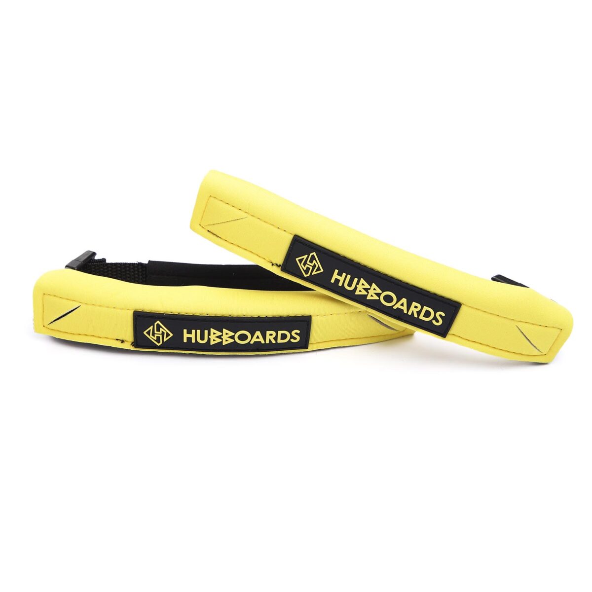 Seguro  de Aletas HUBB De Luxe Amarillo- Logo Negro