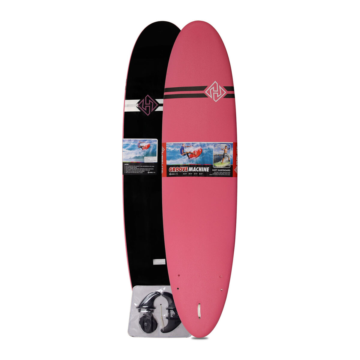 SoftBoard HUBB  7"6 Pink-Black