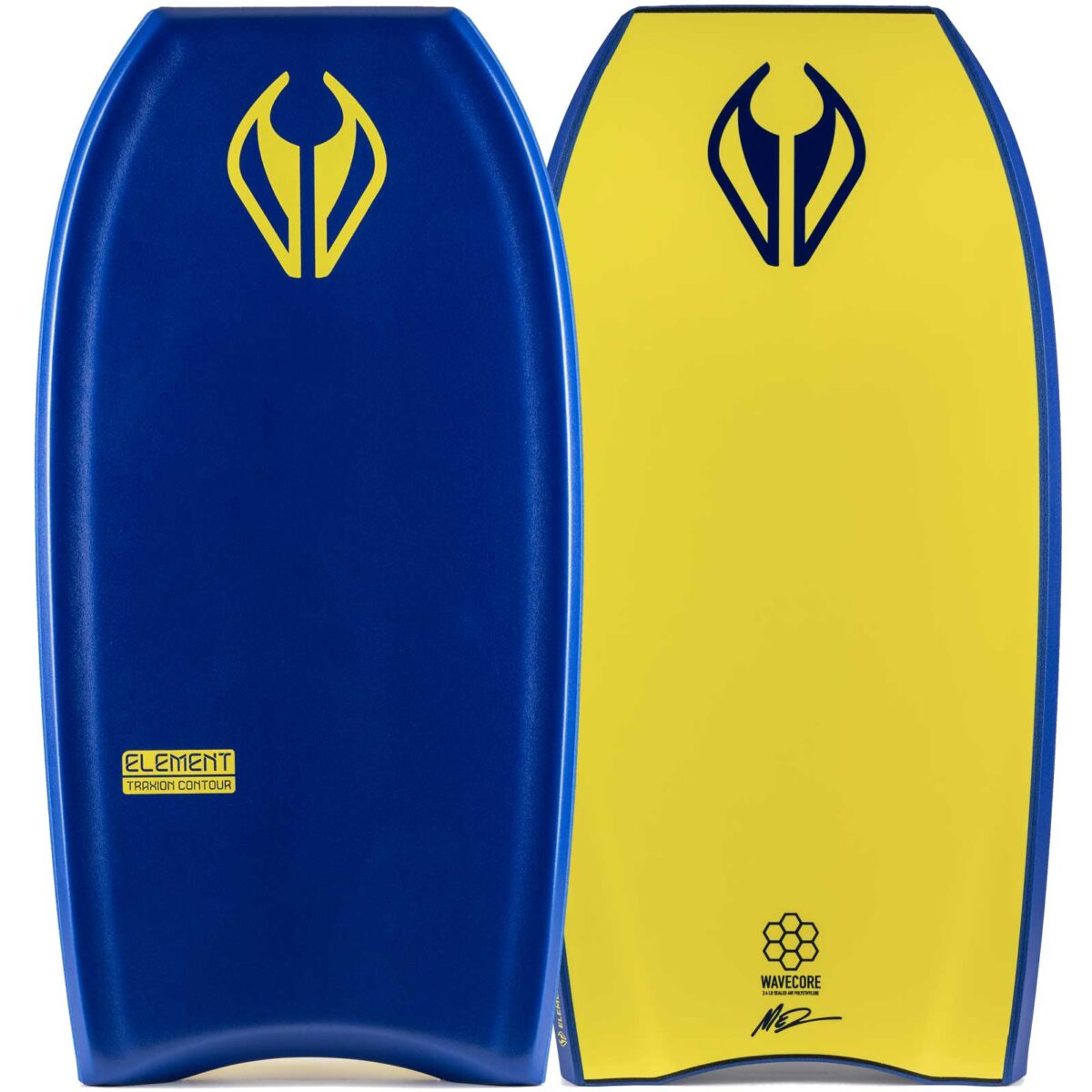 Bodyboard PE NMD ELEMENT Dark Blue - FluroYellow