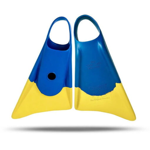 Aletas CHURCHILL MAKAPUU Goma Malasia Blue-Yellow