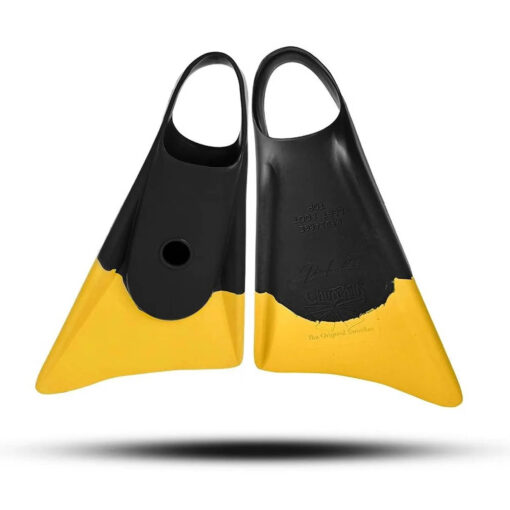 Aletas CHURCHILL MAKAPUU  PLC Goma Malasia Yellow-Black