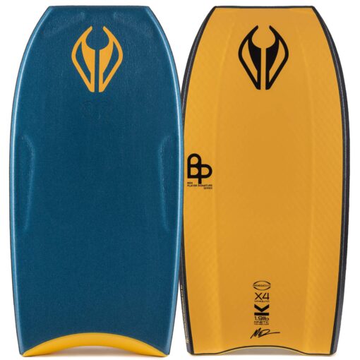 Bodyboard PP NMD Ben Player ProRide X4 MiniQuad K19 Crescent Deep Sea Green - Tangerine