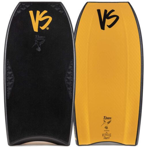 Bodyboard PP VS Dave Winchester Proride Griptech Tail Piece Black - Tangerine