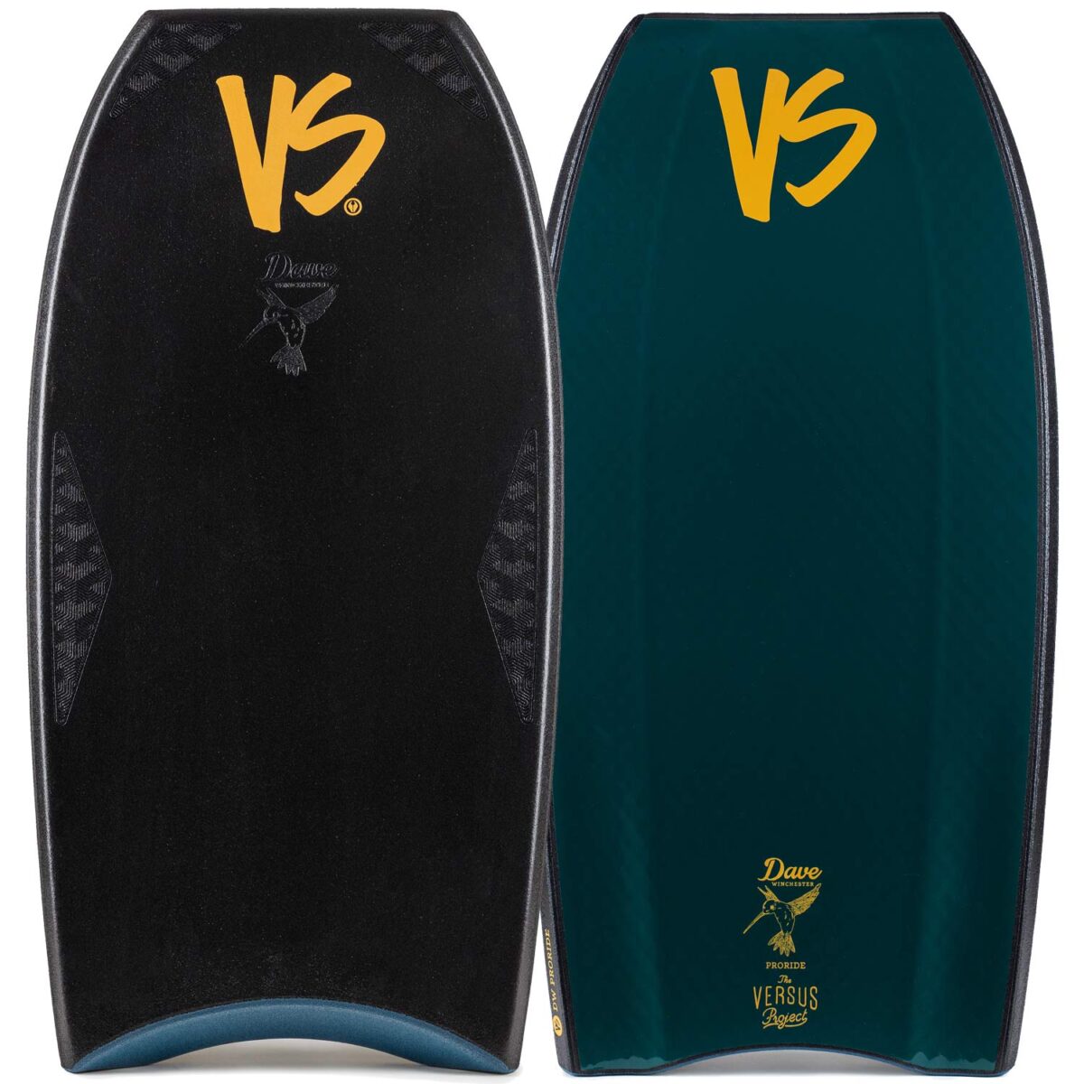 Bodyboard PP VS Dave Winchester Proride Griptech Tail Piece Black - Mallard Green