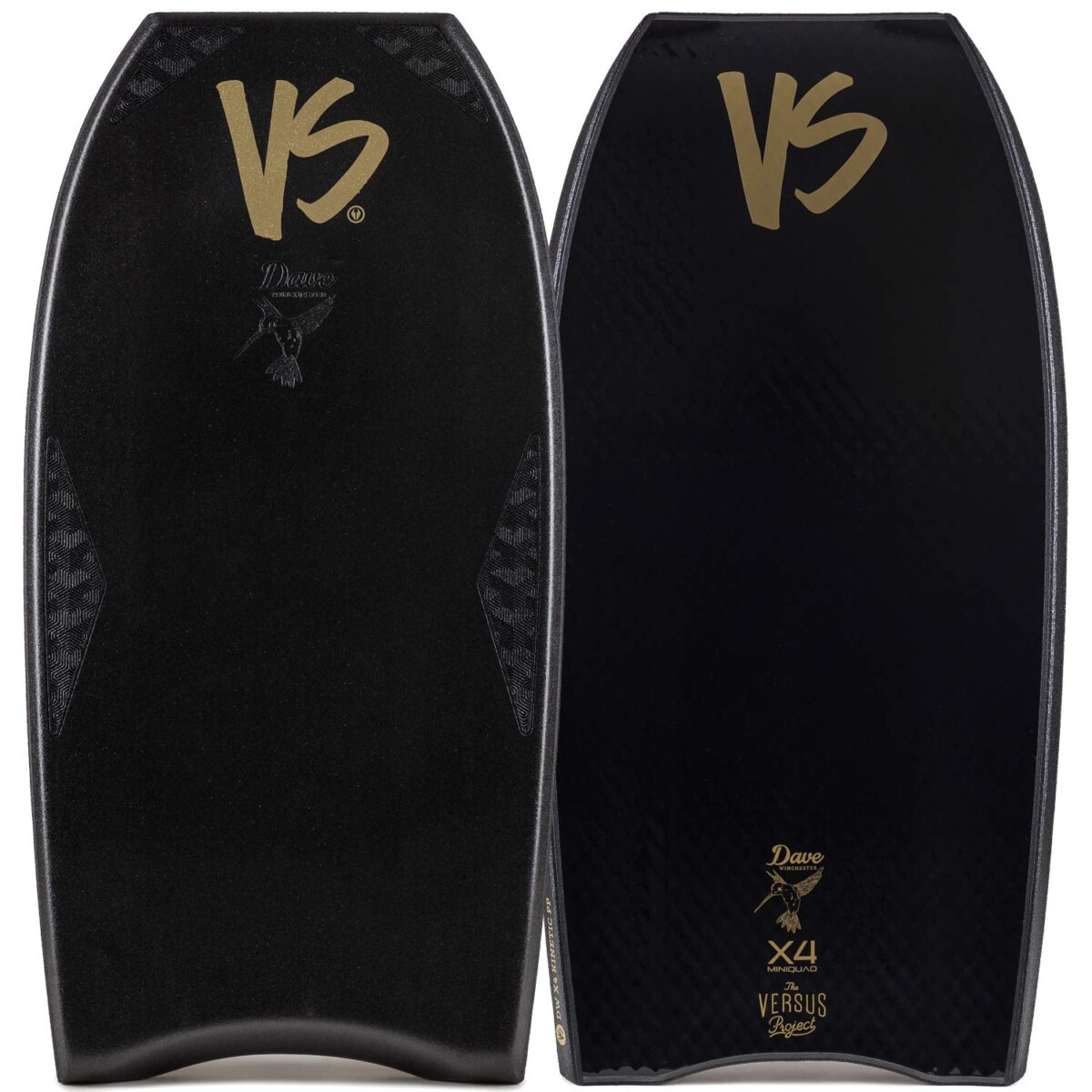Bodyboard PP VS Dave Winchester K19 X4 MiniQuad Griptech Black - Black