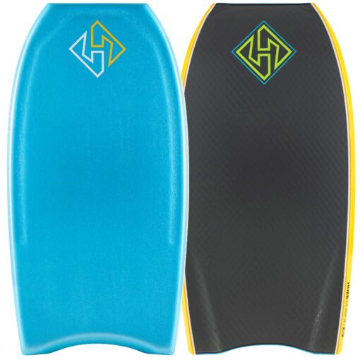 Bodyboard PP HUBB EDITION Crescent Aqua Blue - Grey