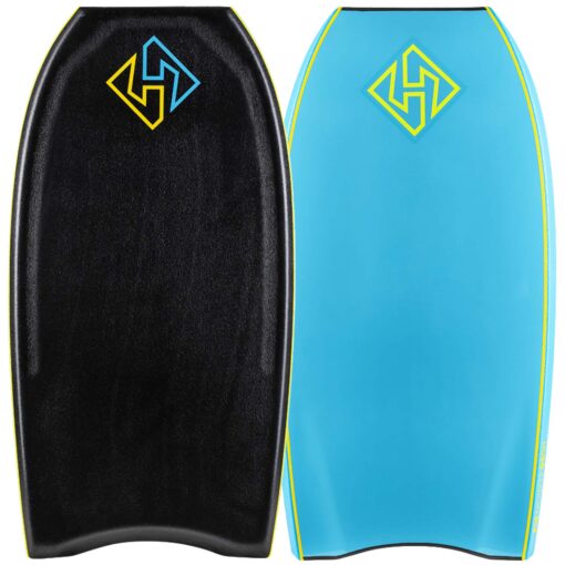 Bodyboard PP HUBB EDITION Crescent Black - Aqua Blue