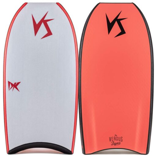 Bodyboard PP VS DK K19 Diamond Tail Piece White - Coral Red