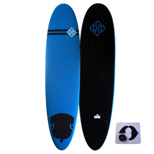 SoftBoard HUBB  7"6 Aqua Blue - Black