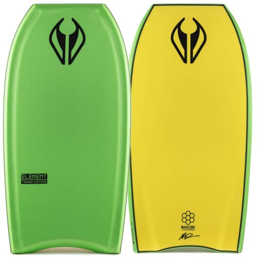 Bodyboard PE NMD ELEMENT Bright Green - Fluor Yellow