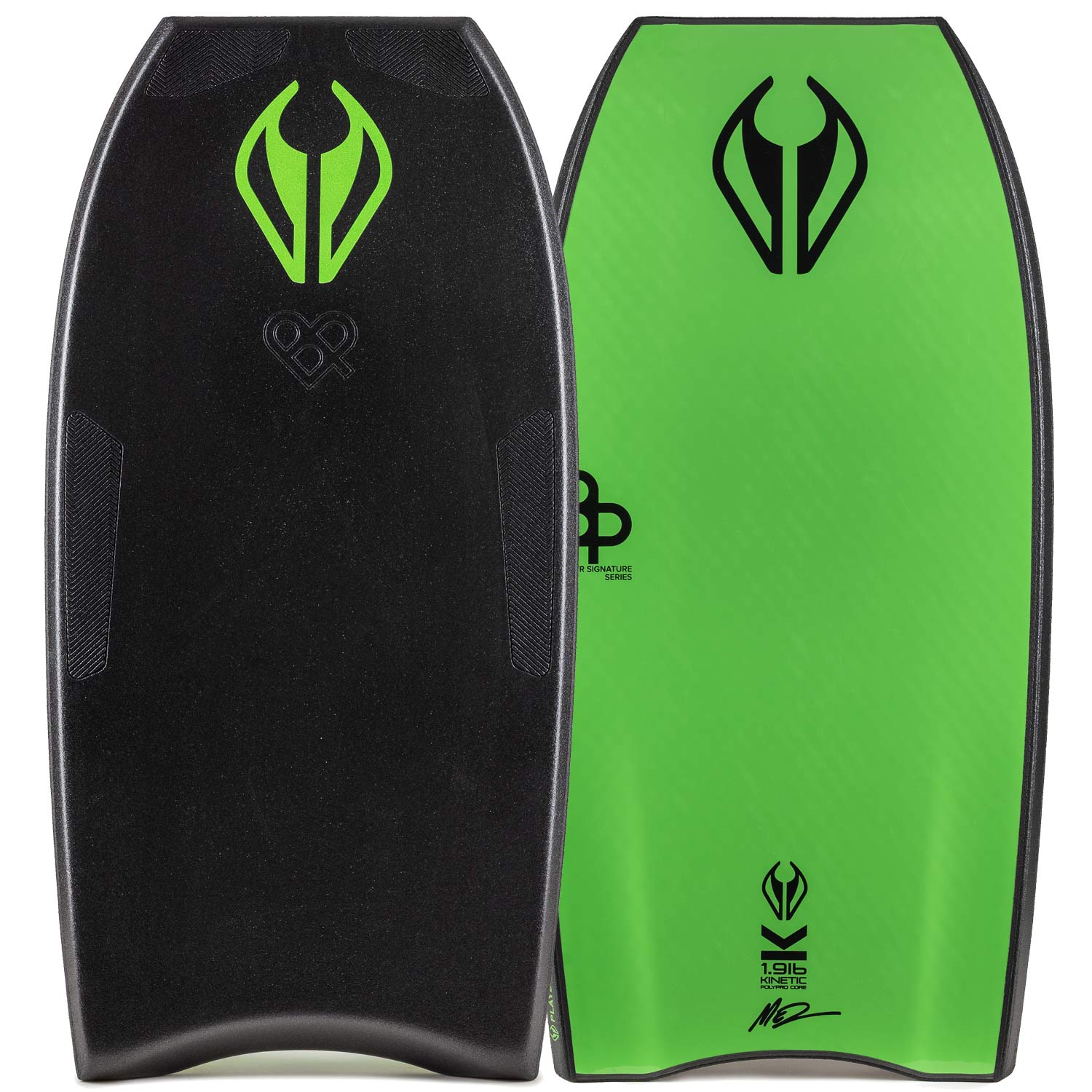 Bodyboard PP NMD BEN PLAYER SPEC K19 CT MESH GRIPTECH Black - Bright Green