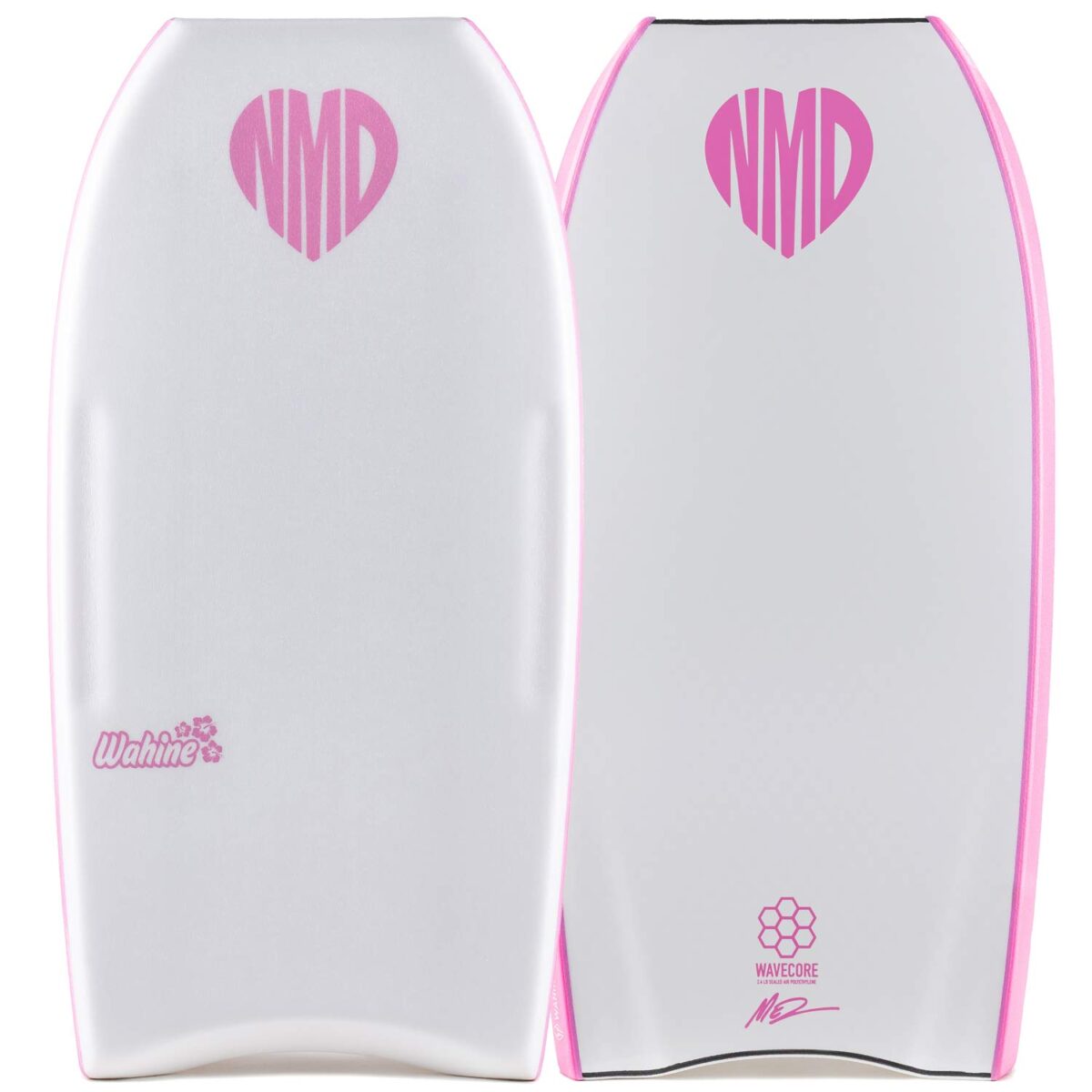 Bodyboard PE NMD WAHINE CT 2Stringer Mesh White - White