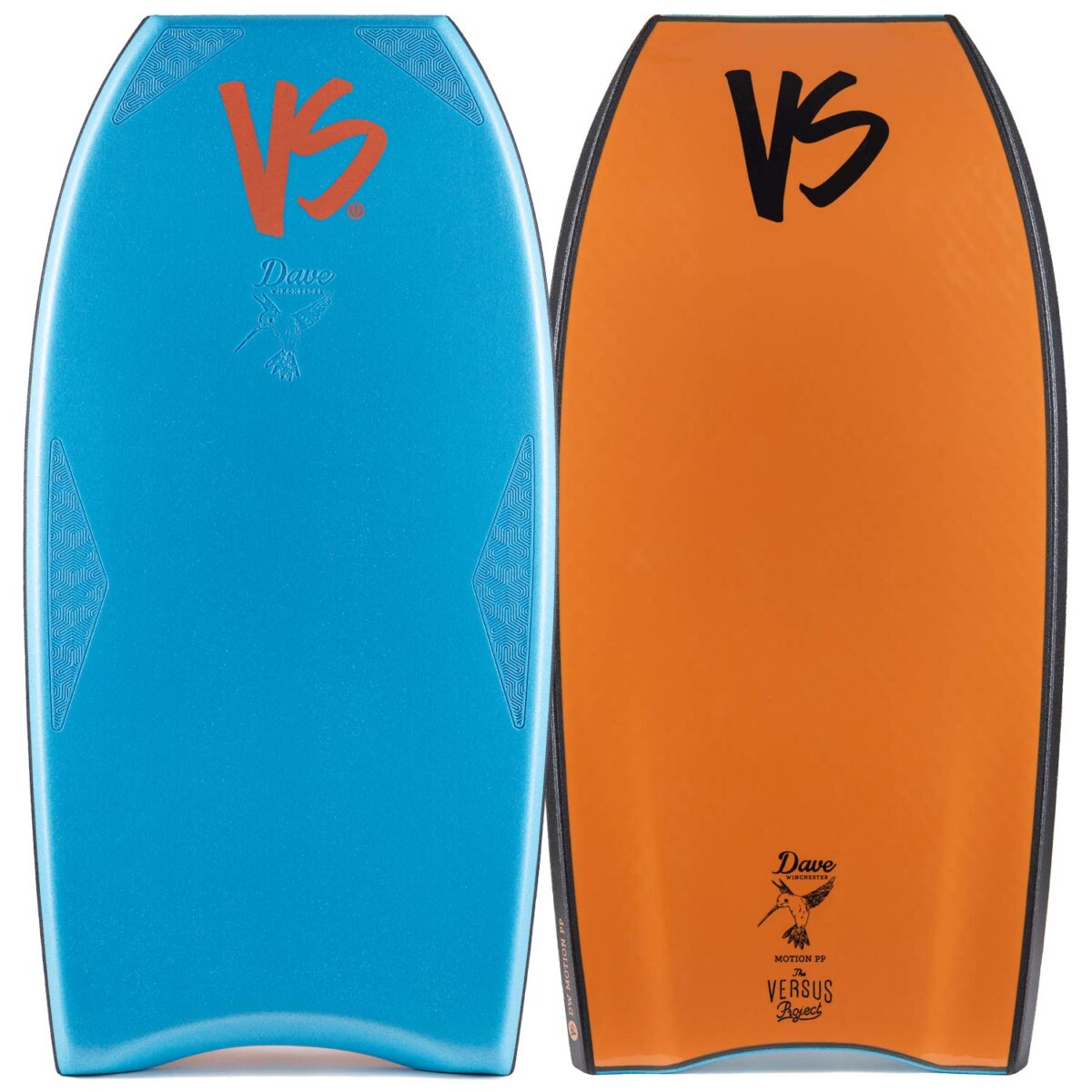 Bodyboard PP VS DAVE WINCHESTER MOTION CT K19 MESH 2 STR GRIPTECH Aqua Blue - Orange