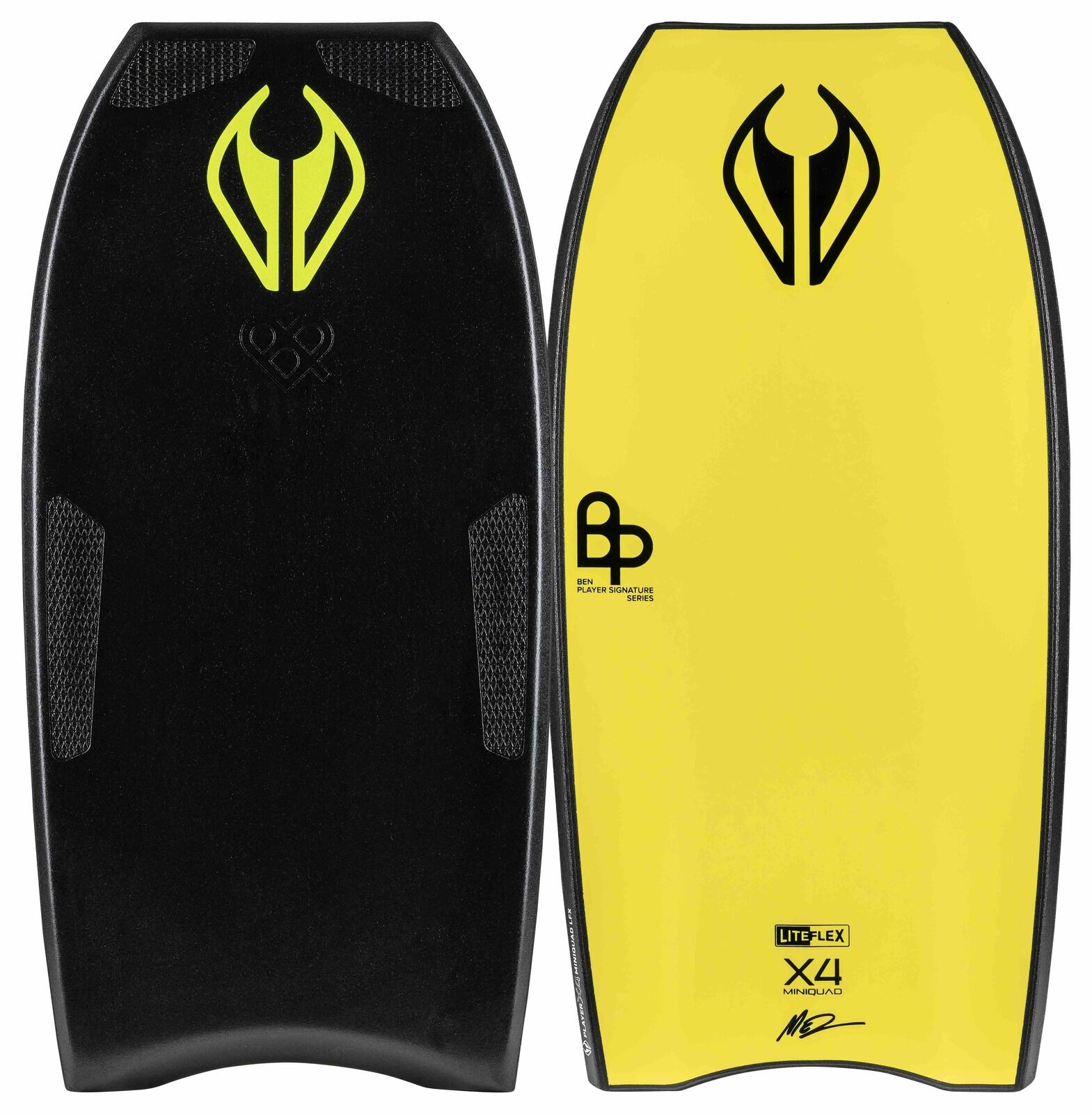 BODYBOARD NMD PP Ben Player LFX X4 MINIQUAD GRIPTECH Black - Yellow