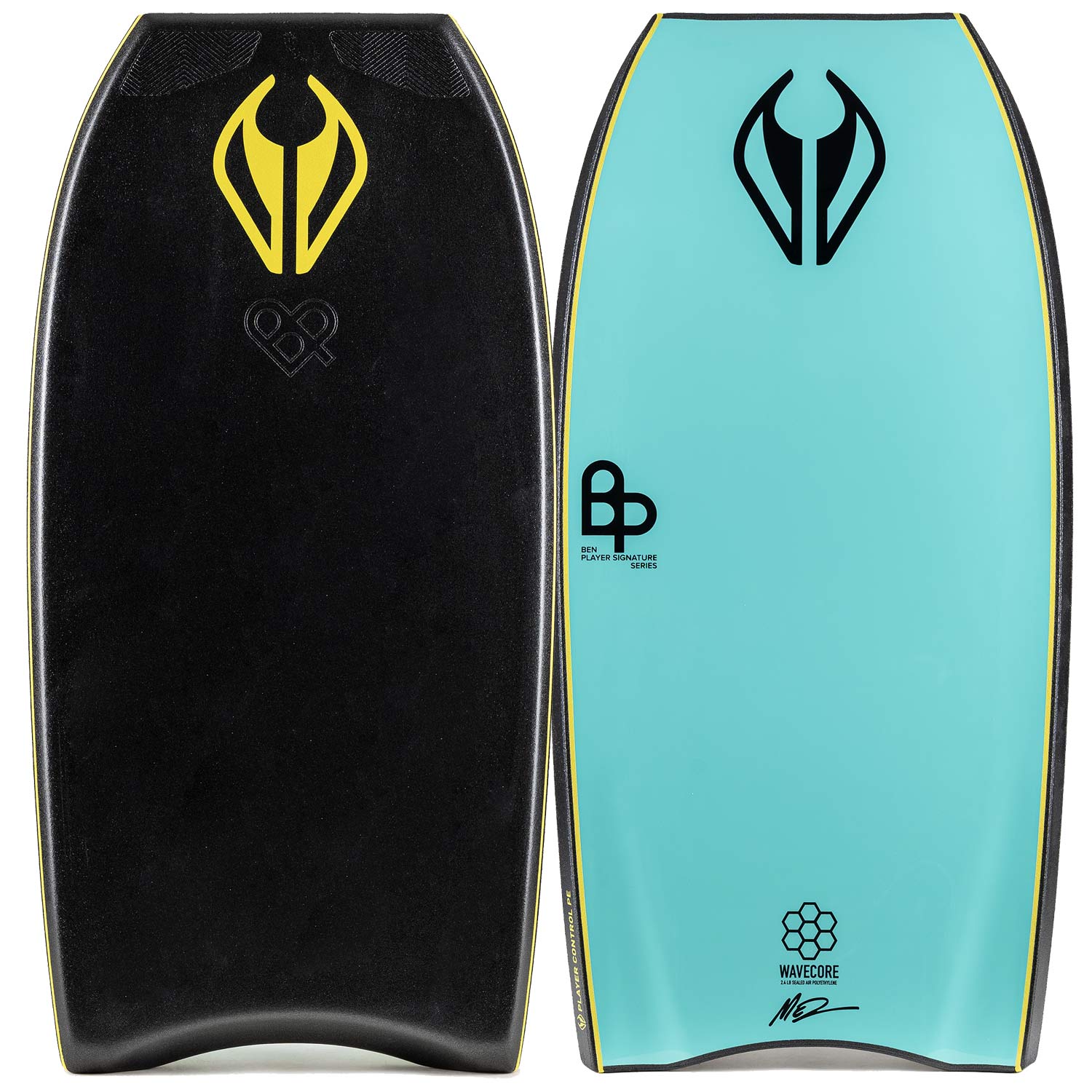 Bodyboard PE NMD BEN PLAYER CONTROL GRIPTECH Black - Turqoise