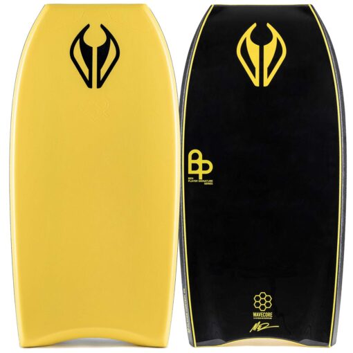 Bodyboard PE NMD BEN PLAYER CONTROL GRIPTECH Black - Yellow