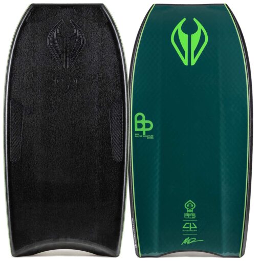 Bodyboard PP NMD Ben Player Quantum K19 Crescent Tail Piece Griptech Black - Mallard Green