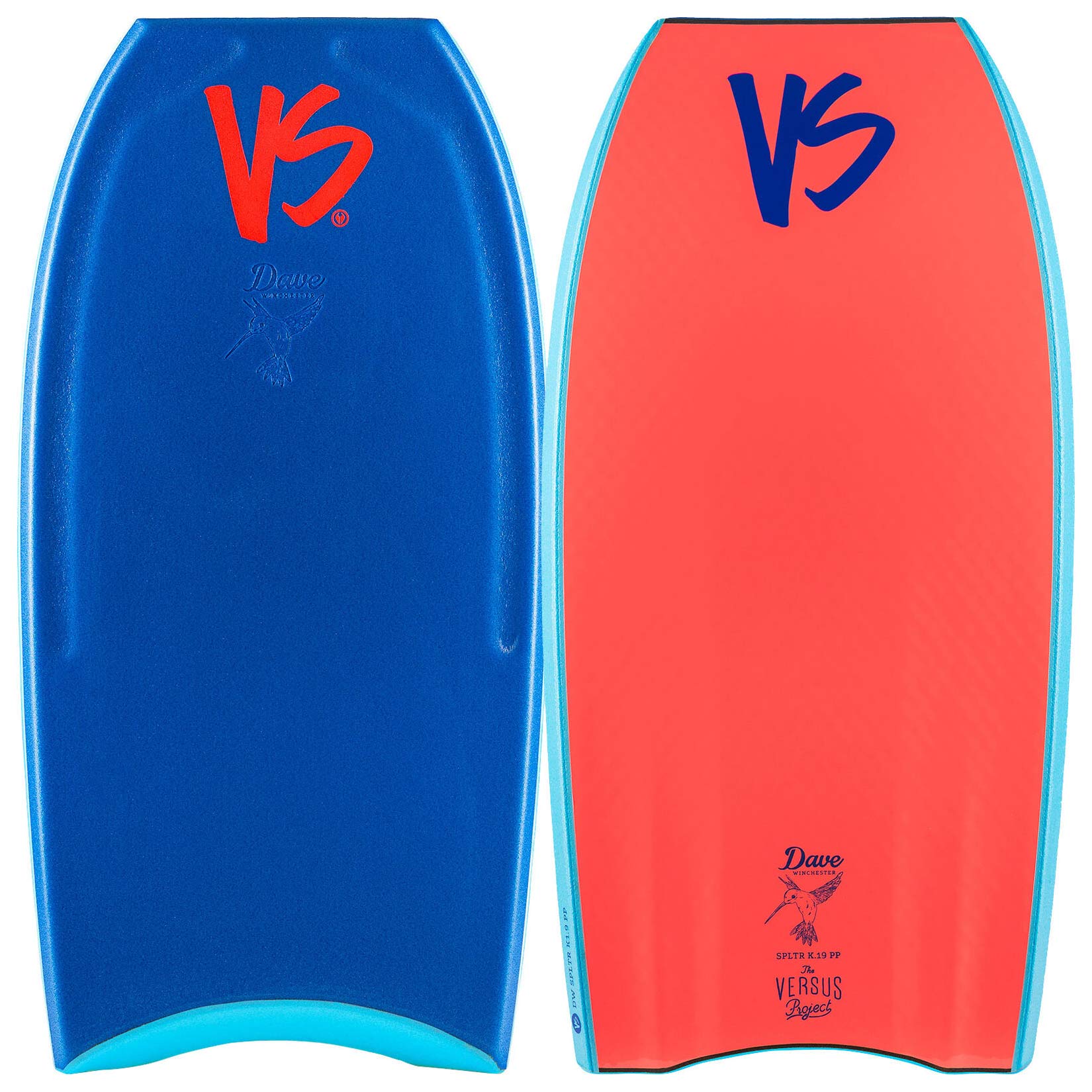 BODYBOARD VS DW K19 PP SPLTR CTR TP Royal Blue - Coral Red