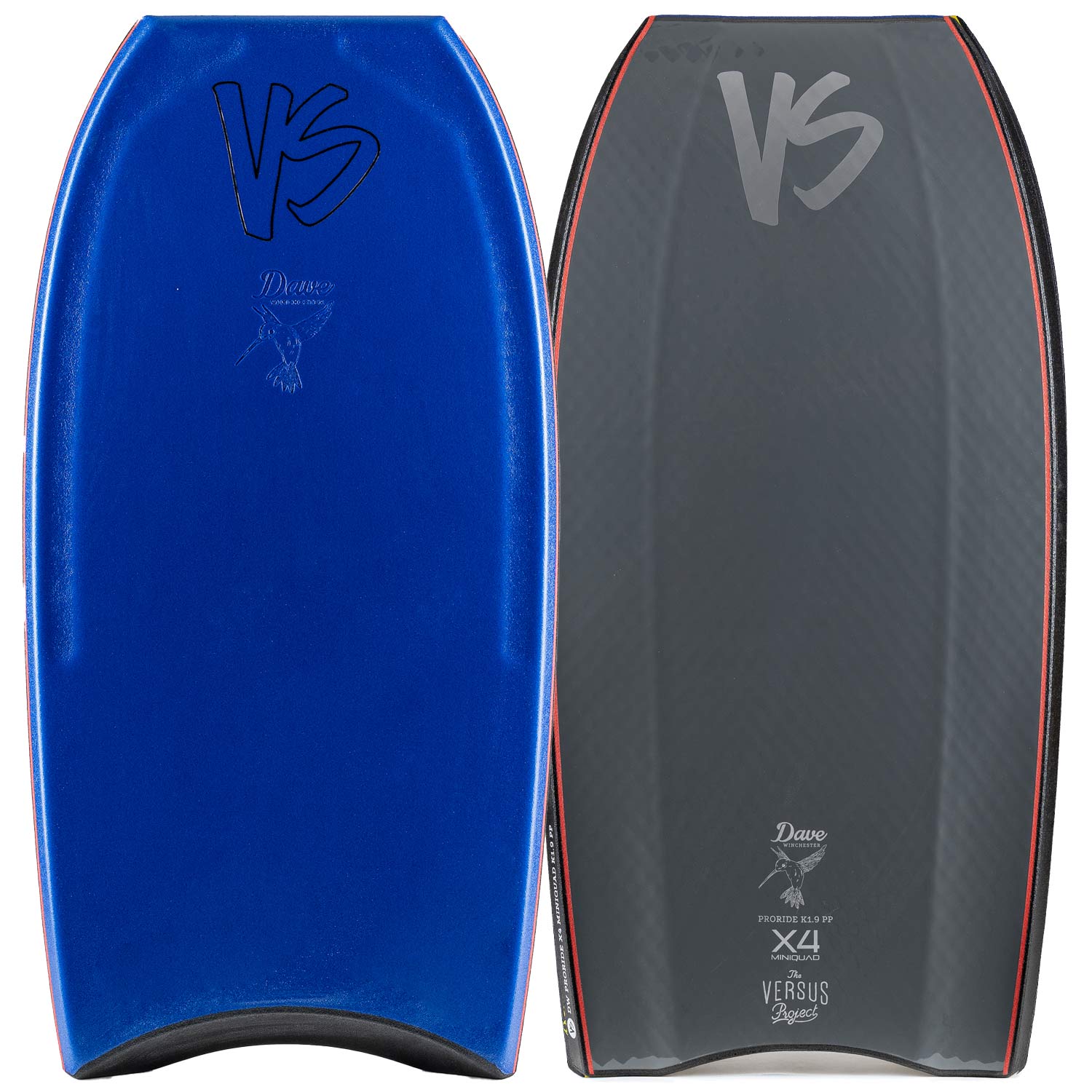 BODYBOARD VS DW K19 PP PRORIDE X4 MINIQUAD CTR TP Dark Blue - Dark Grey