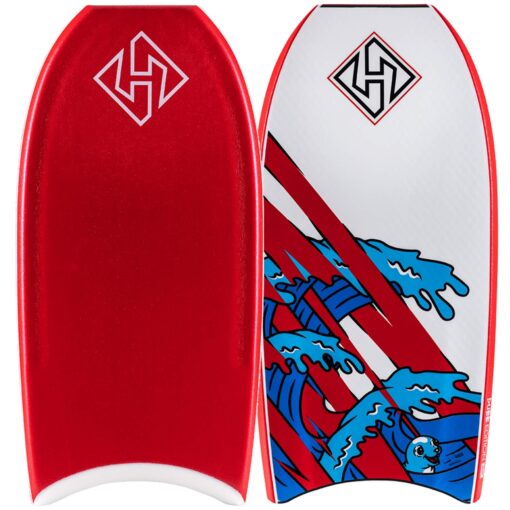 Bodyboard PP DUBB PP Pro Flex Red / White W/Grafics