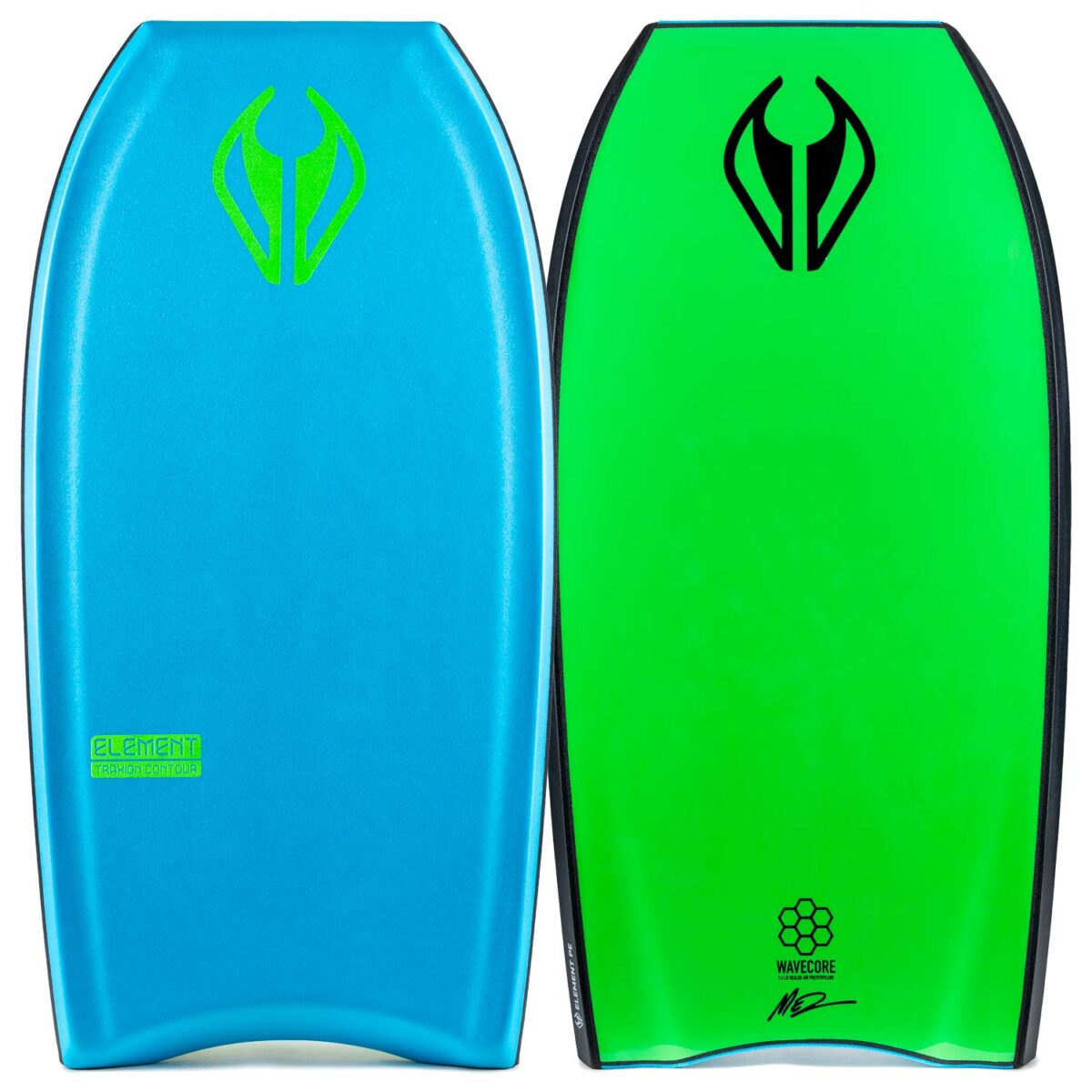 Bodyboard PE NMD ELEMENT Aqua  Blue - Bright Green