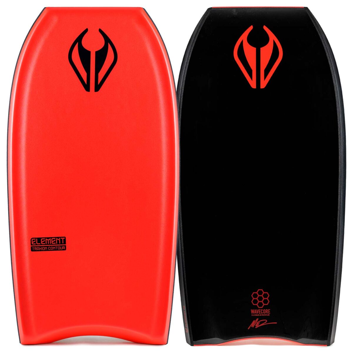Bodyboard PE NMD ELEMENT Red - Black