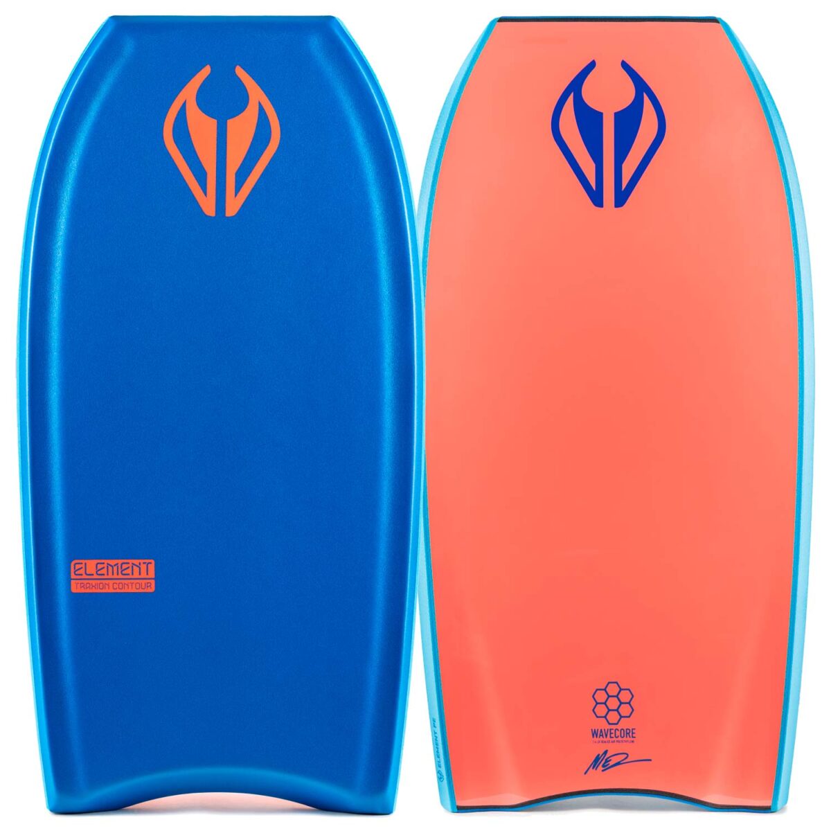 Bodyboard PE NMD ELEMENT Royal Blue - Coral Red