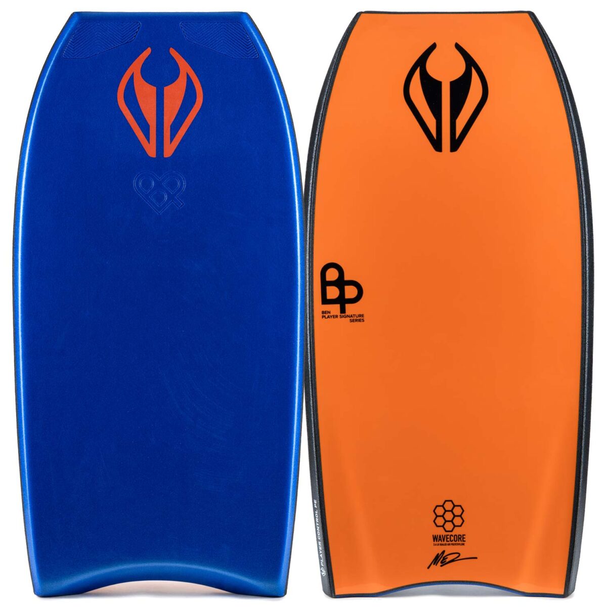 Bodyboard PE NMD BEN PLAYER CONTROL GRIPTECH Dark Blue - Orange