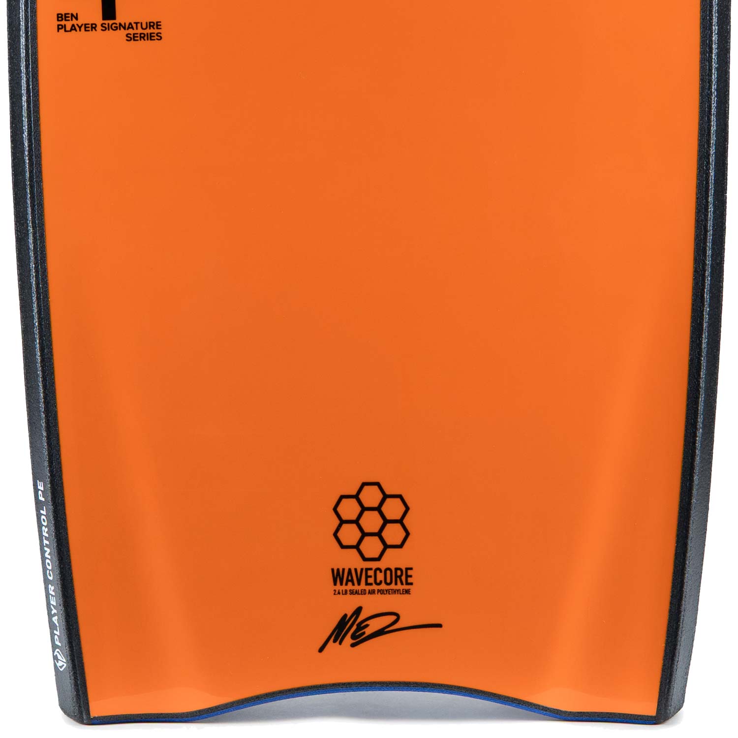 Bodyboard PE NMD BEN PLAYER CONTROL GRIPTECH Dark Blue - Orange - Imagen 2