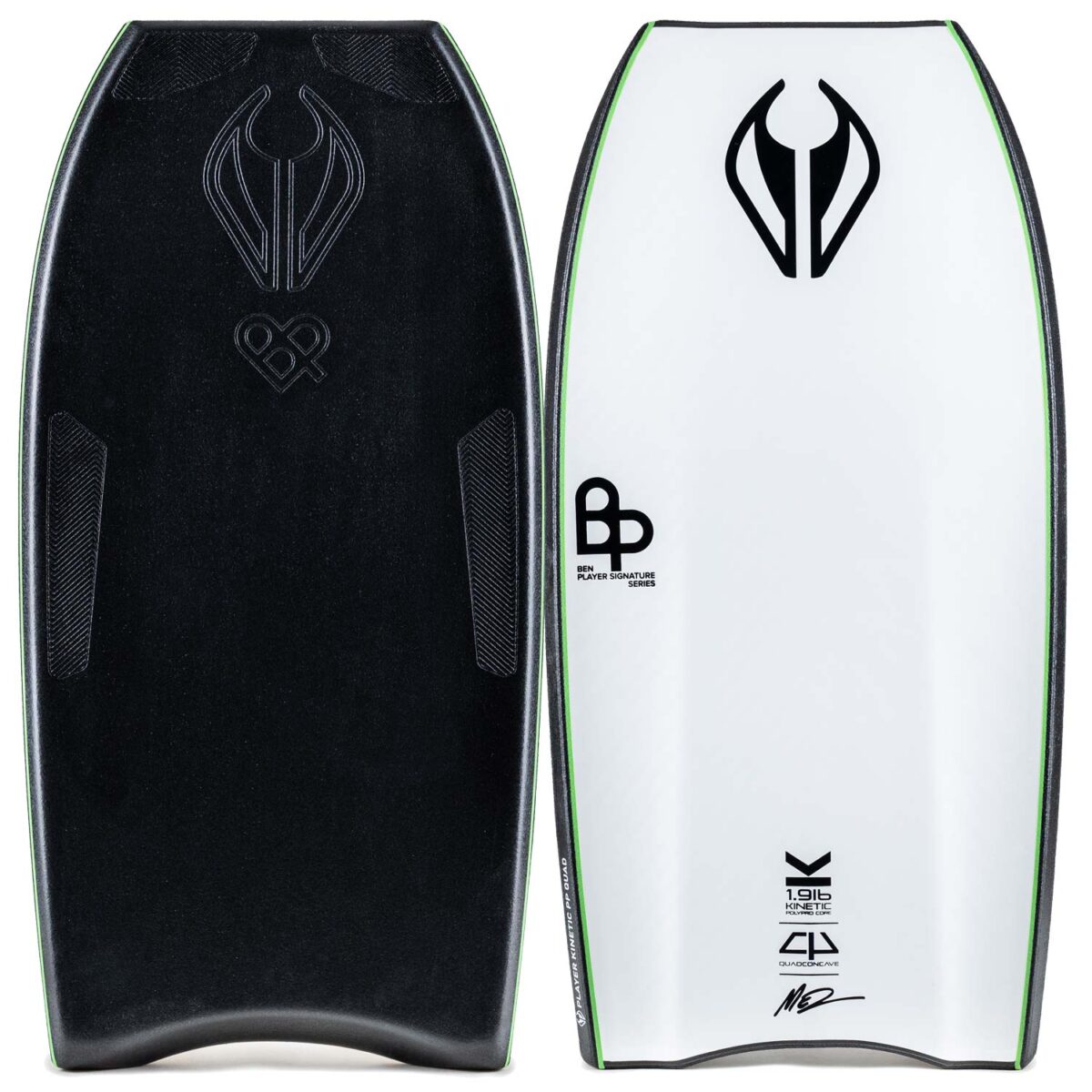 Bodyboard PP NMD BEN PLAYER SPEC K19 QUAD CT MESH GRIPTECH Black - White