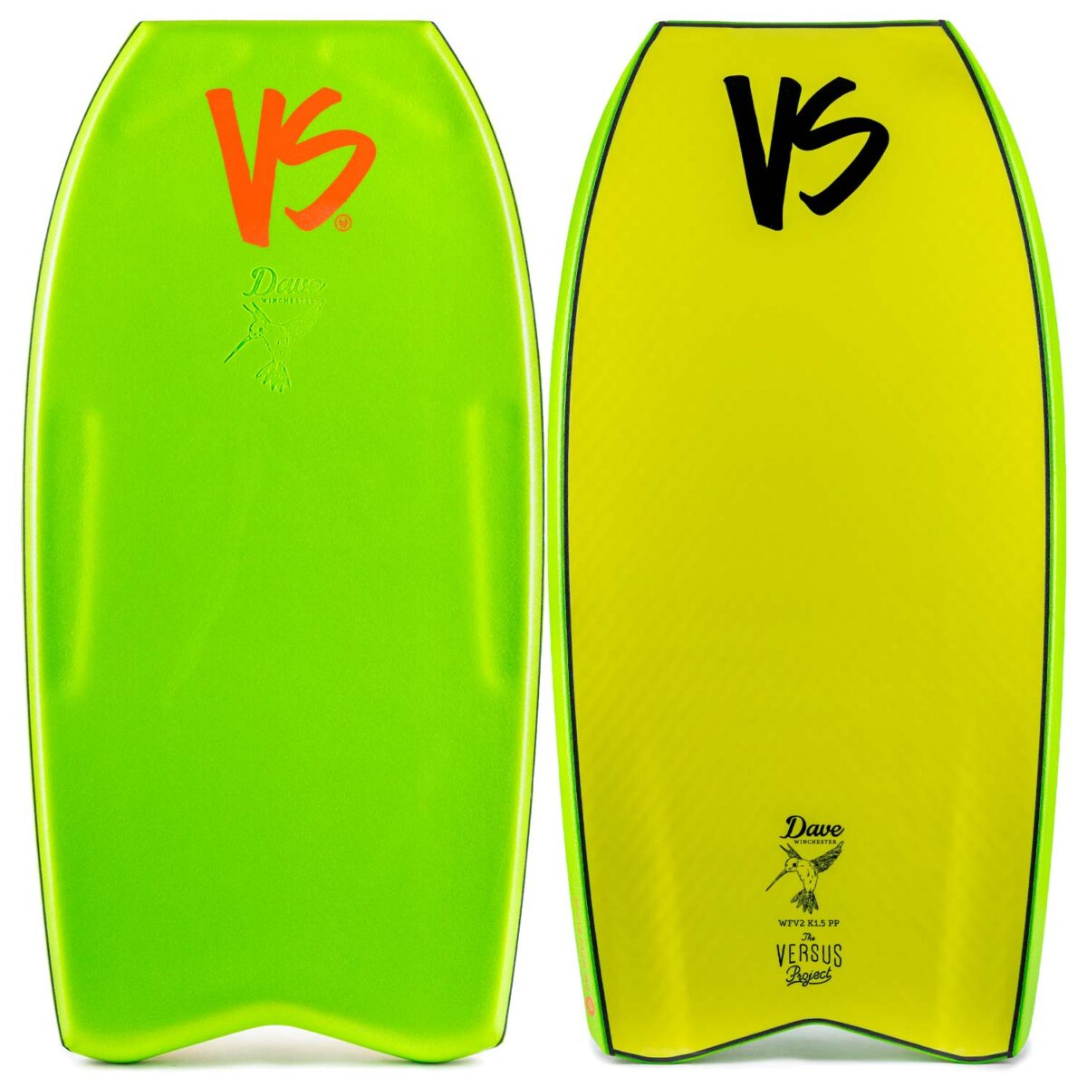 Bodyboard PP VS DAVE WINCHESTER K15 MESH Wifly V2 Contour Bright Green - Electric Lime