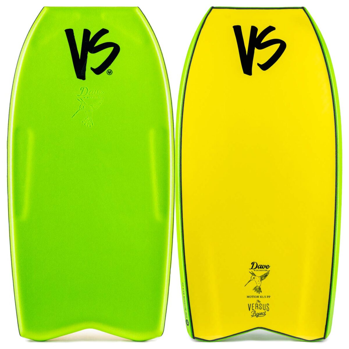 Bodyboard PP VS DAVE WINCHESTER MOTION CT K15 MESH Wifly V2 Contour Bright Green - Yellow