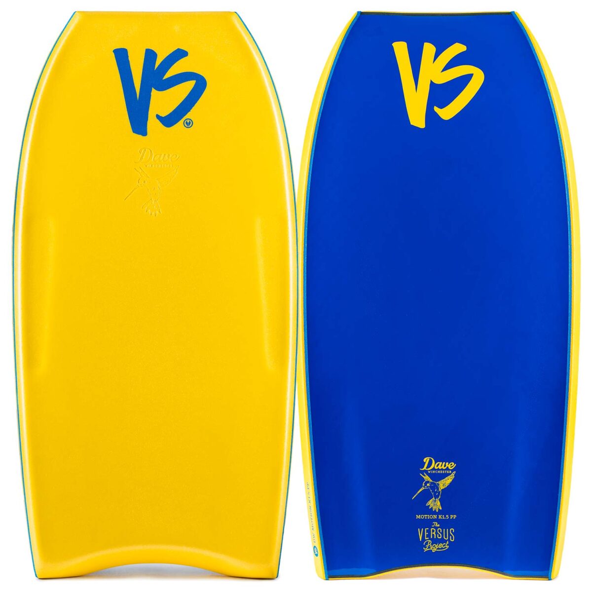 Bodyboard PP VS DAVE WINCHESTER MOTION K15 MESH CT Contour Yellow - Dark Blue