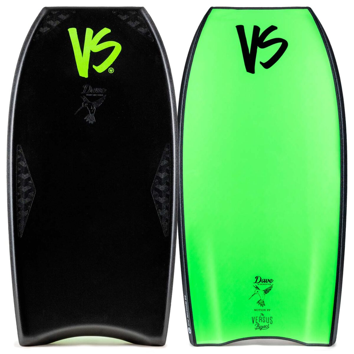 Bodyboard PP VS DAVE WINCHESTER MOTION CT K19 MESH 2 STR GRIPTECH Black - Fluro Green