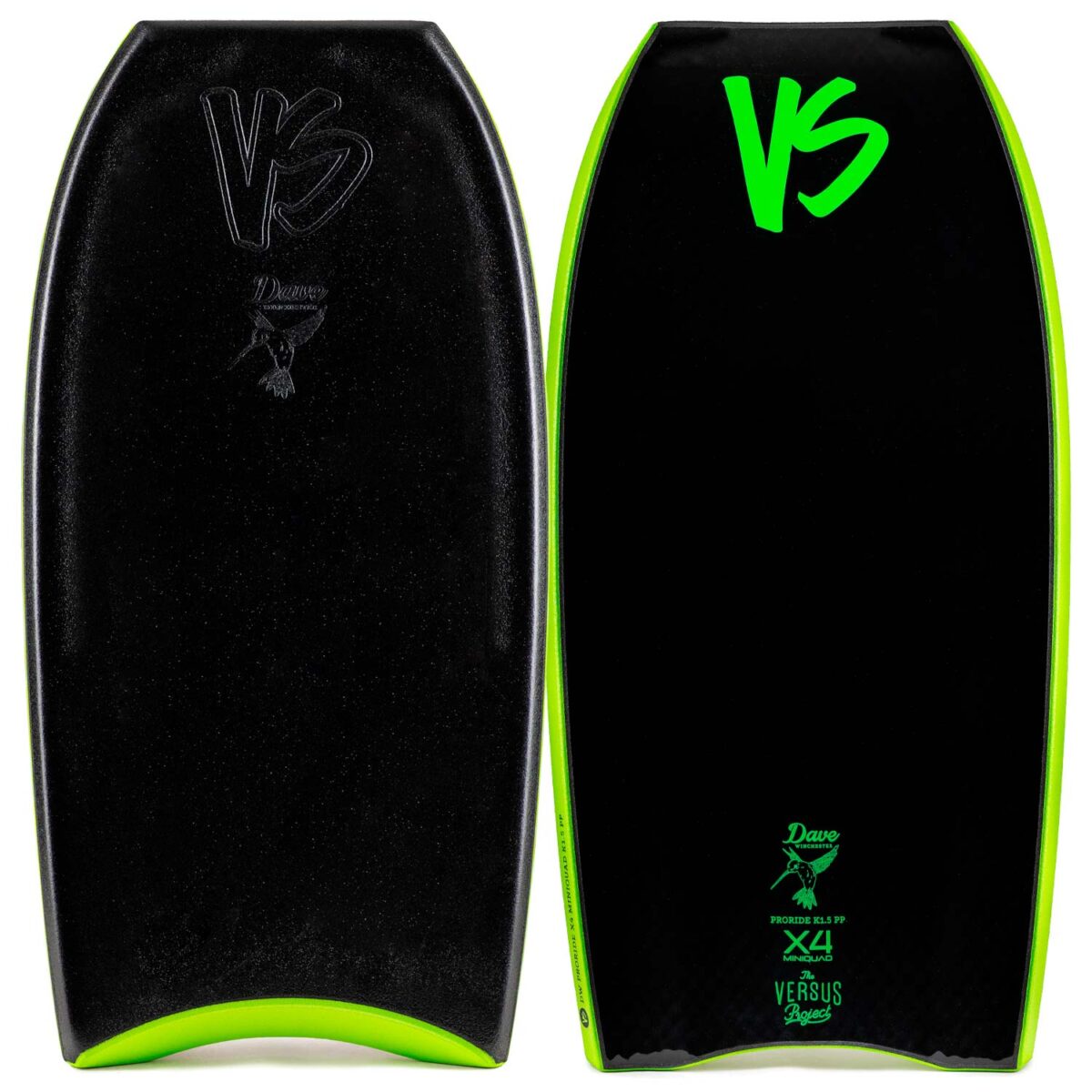 BODYBOARD VS DW K19 PP PRORIDE X4 K15 MINIQUAD CTR TP Black - Black