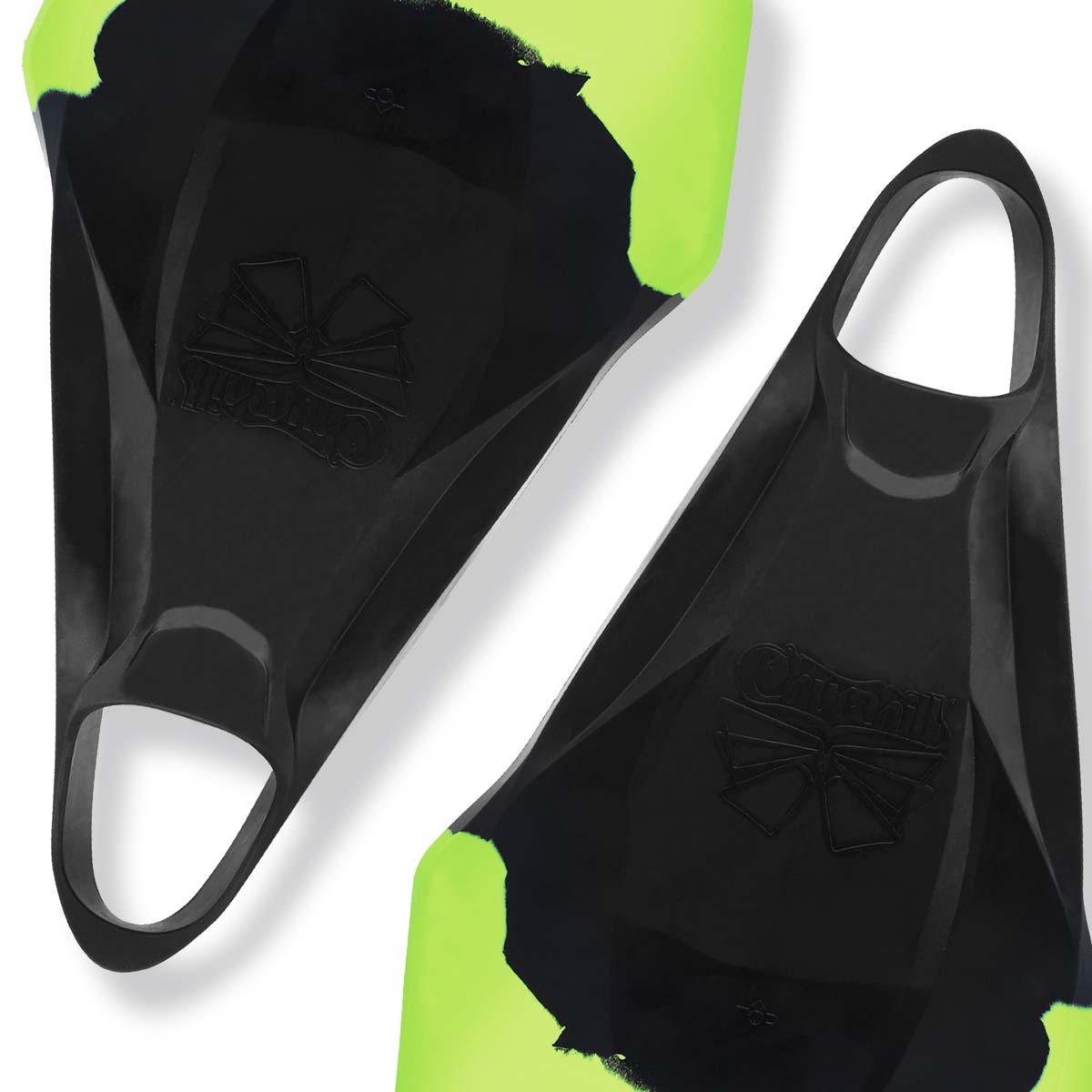 Aletas CHURCHILL Vortex Black Green Made in Malasya - Imagen 6