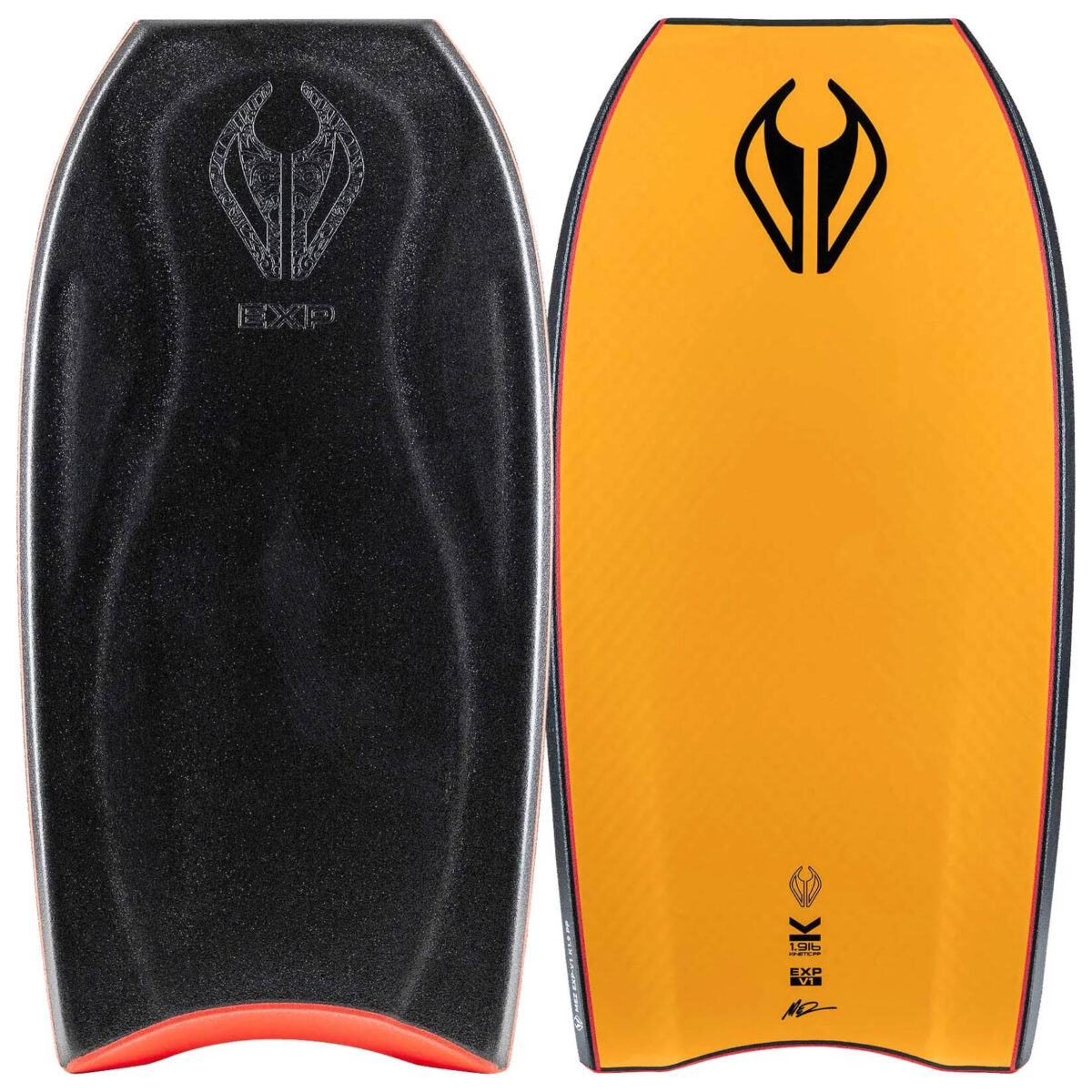 Bodyboard PP NMD MEZ EXPERIMENTAL V1 Black - Tangerine