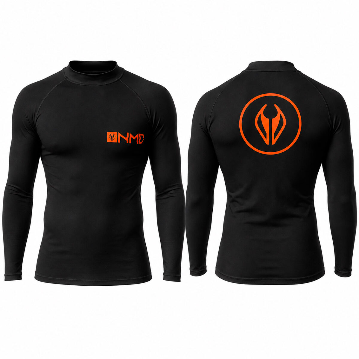 Lycra NMD Long Sleeve Adulto Black logo Orange