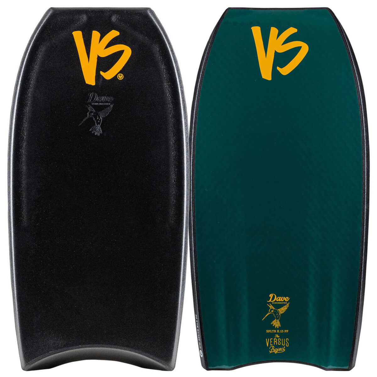 Bodyboard PP VS DAVE WINCHESTER SPLTR K15 MESH CT CONTOUR TP Black - Mallard Green