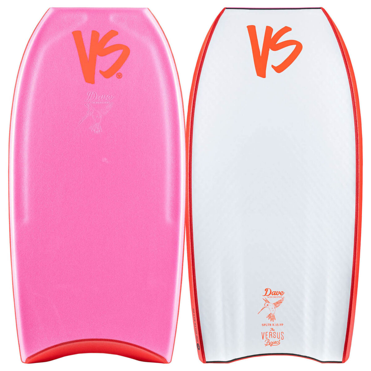 Bodyboard PP VS DAVE WINCHESTER SPLTR K15 MESH CT CONTOUR TP Pink - White
