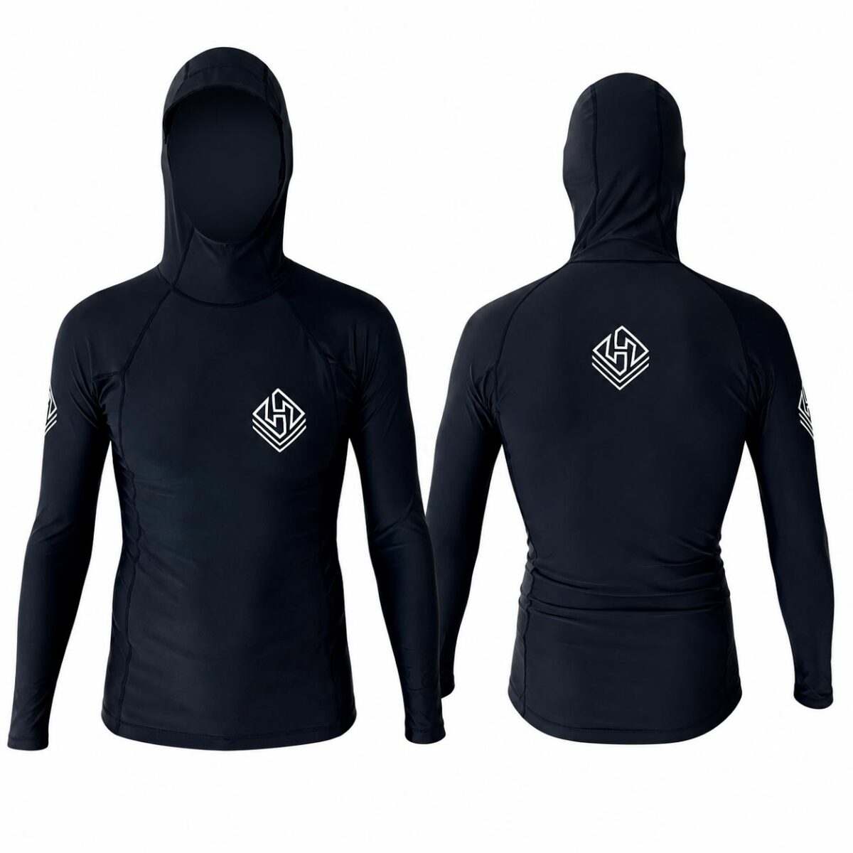Lycra Hubb Winter Hooded Black